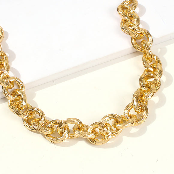 Bamboo Chain Link Necklace