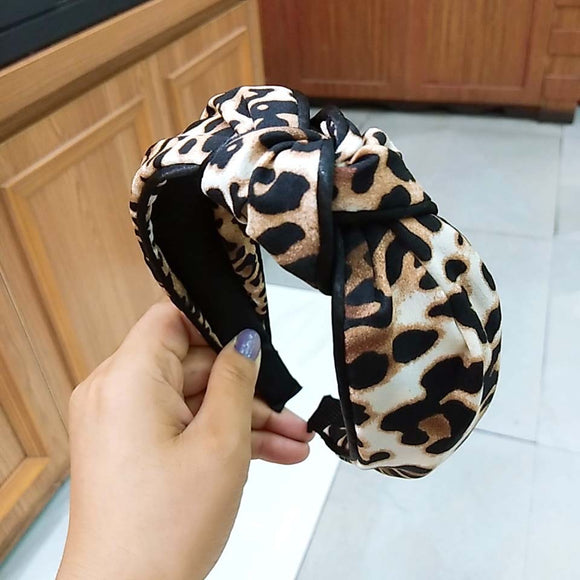Leopard Knot Headband